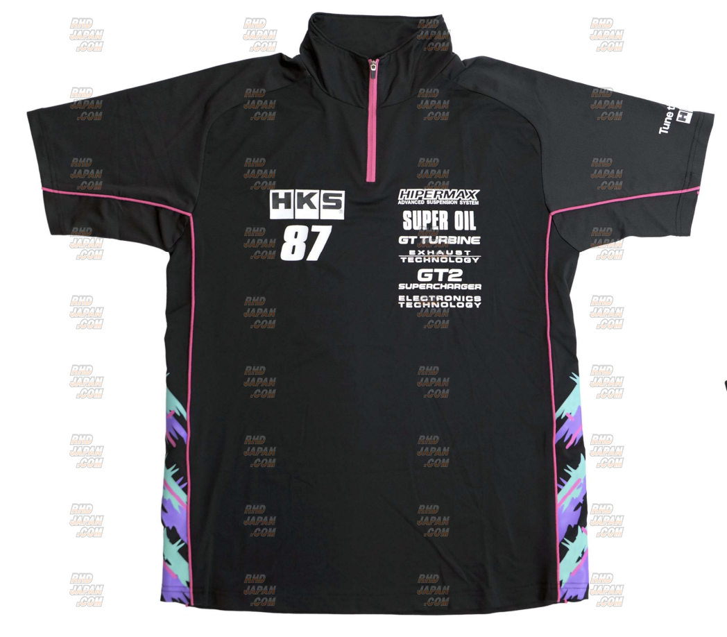 HKS Team Half Zip Polo Shirt 2025 L | (51007-AK698)